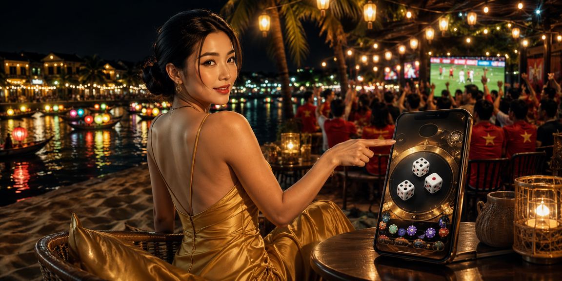 Người chơi tài xỉu trực tuyến tại Hội An với xúc xắc và giao diện số